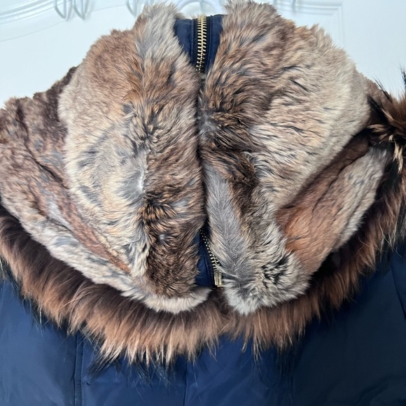 Down coat with natural fur Signature Mackage Collar - Picture 11 of 12